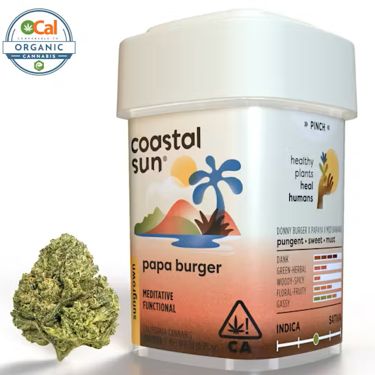 Photograph of product: Papa Burger (H) 7g Quarter - Coastal Sun
