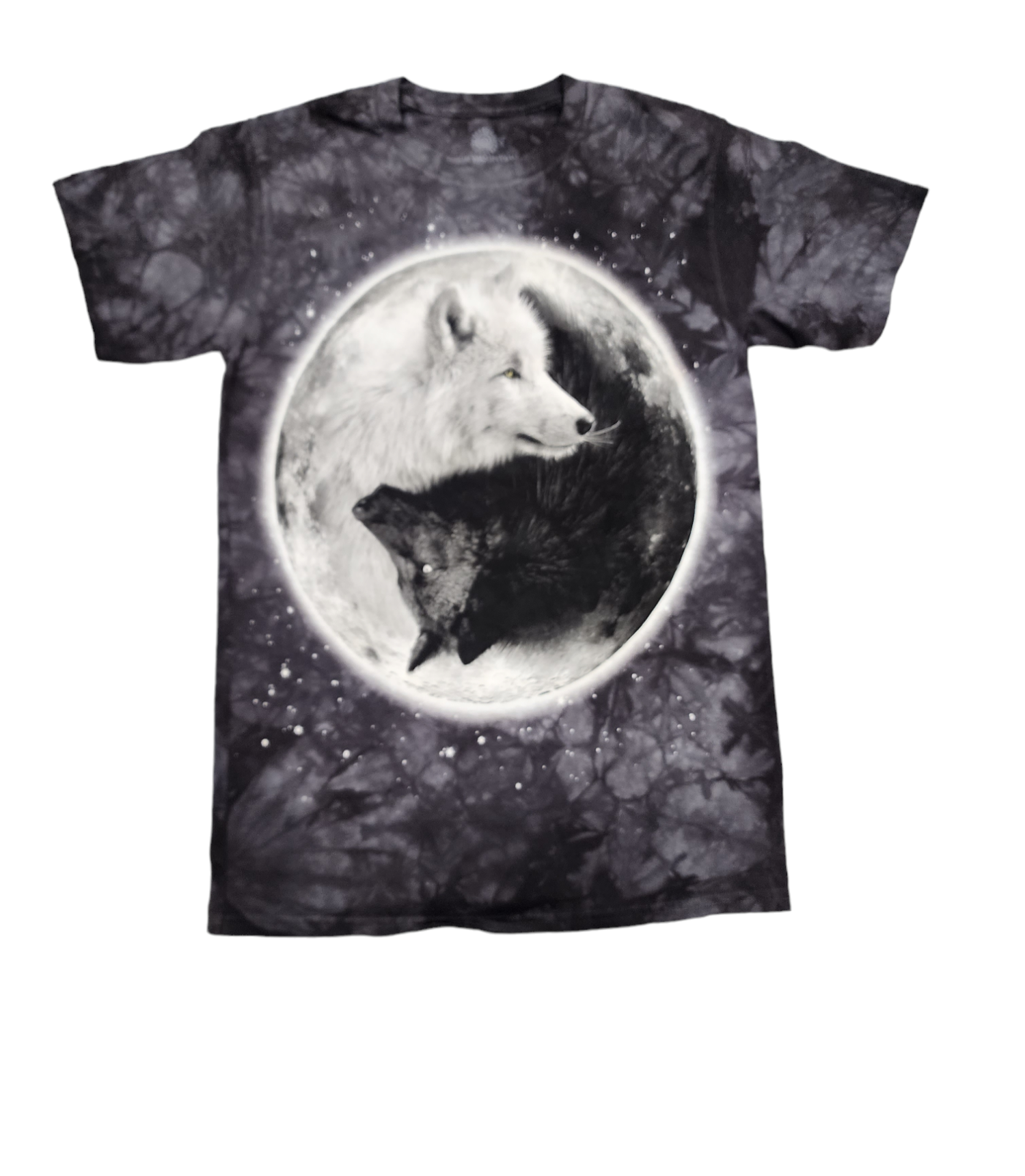 Photograph of product: The Mountain Ying Yang Wolf Tie Dye Tee (Small)