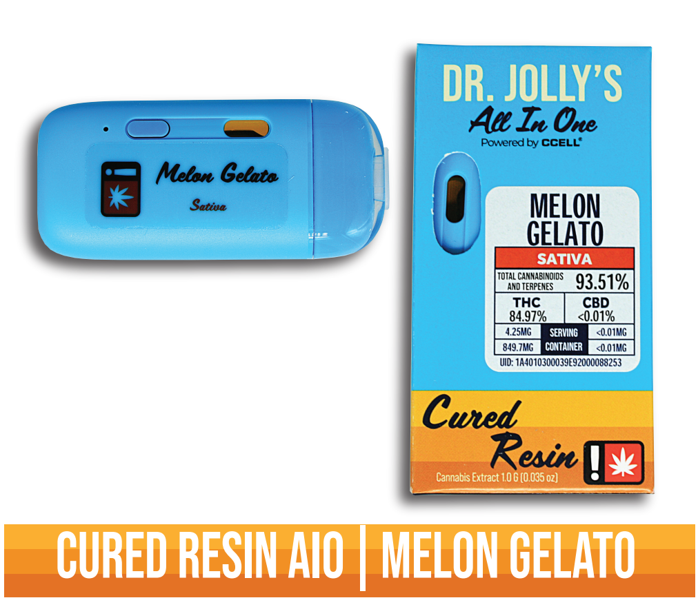 Photograph of product: Melon Gelato Cured Resin Disposable | 1g