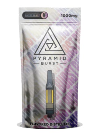 Photograph of product: Pyramid - Burst - Wild Melon - Vape Cart - 1g