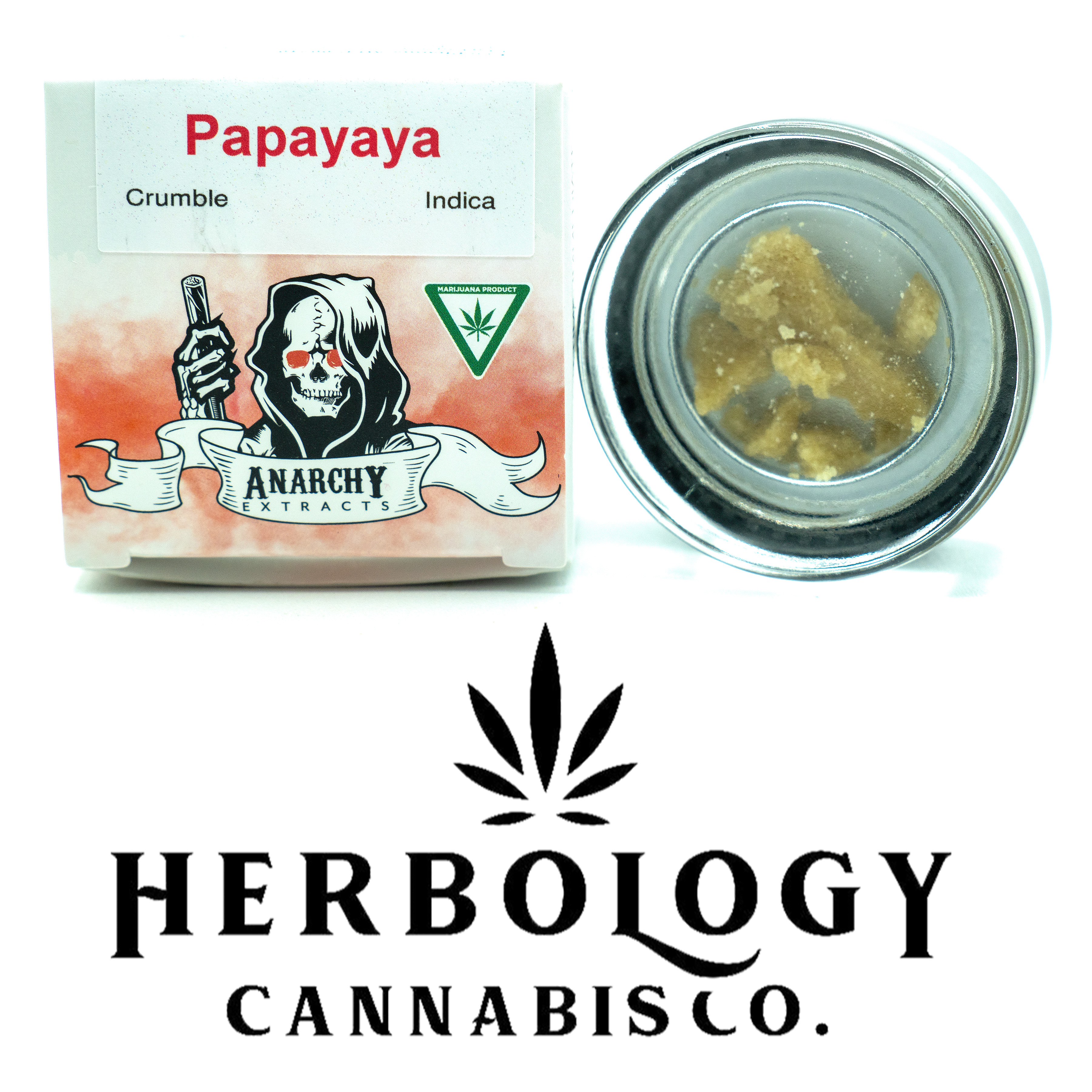 Photograph of product: Anarchy | Crumble | Cali Fire OG