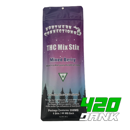 Photograph of product: Northern Connections - 200mg TH-oui Mix Stix - Mixed Berry