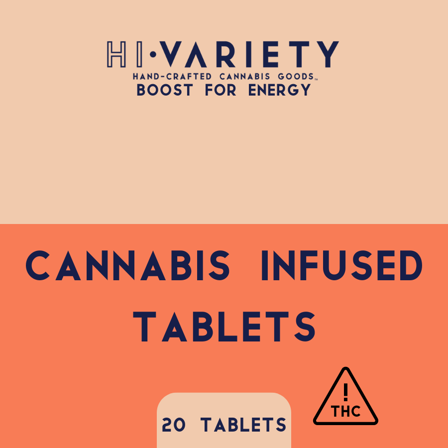 Photograph of product: Boost | Tablets | 1:1 TH-oui:CBD | 5mg | 20pk