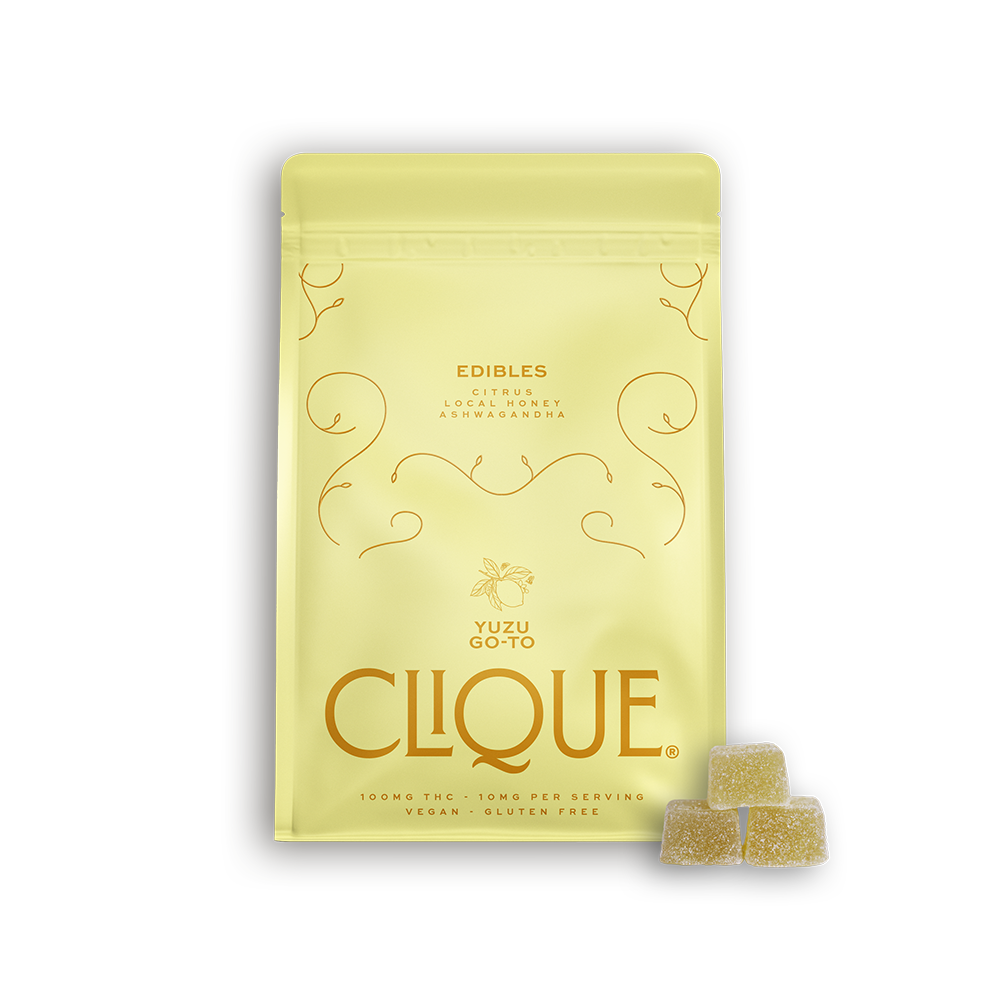 Photograph of product: Clique - Yuzu Go-To Gummies - 100mg/10pk