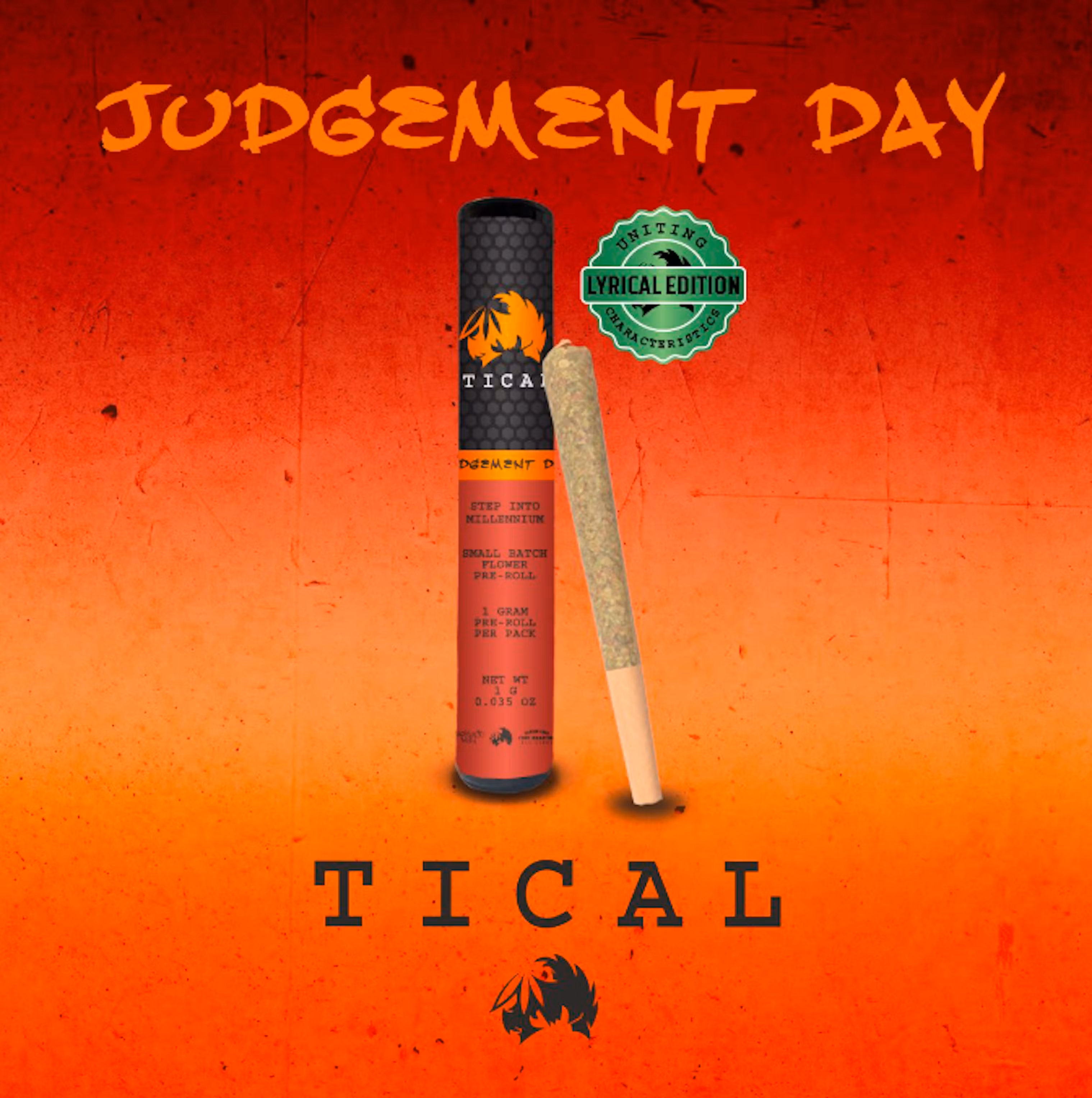 Photograph of product: TICAL Judgement Day Oui'd Indoor PreRoll