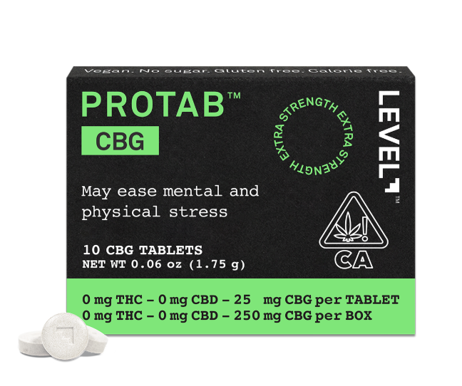 Photograph of product: Level Protab CBG, 250mg