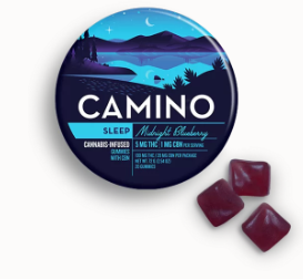 Photograph of product: Camino - Midnight Blueberry CBN 5:1 (i) - Gummies - 100mg