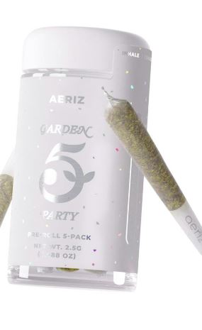 Photograph of product: AERIZ BLUEBERRY MUFFIN #4 5PK PRE-ROLLS 2.5G