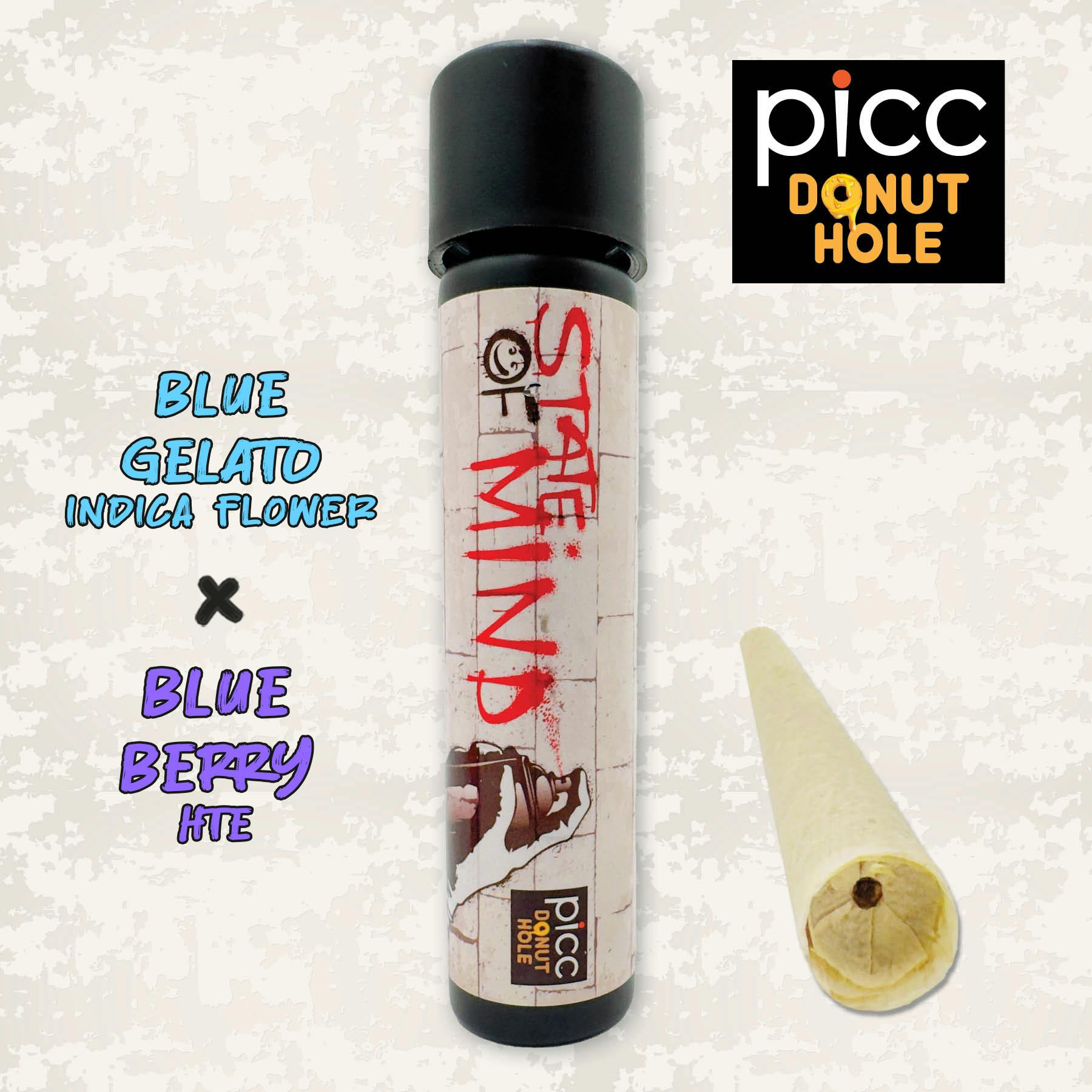 Photograph of product: Blue Gelato x Blueberry HTE | Infused Pre-roll | 1g (I)