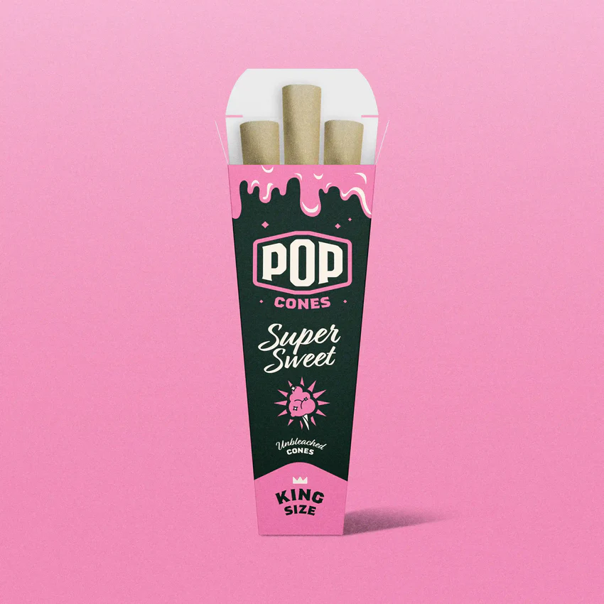 Photograph of product: POP CONES - CONES - KING SIZE - 3PK - SUPER SWEET