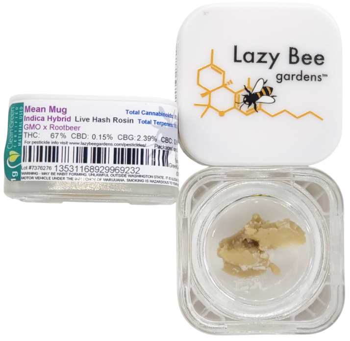 Photograph of product: Lazy Bee CON Mean Mug CC au chocolat Rosin 1g