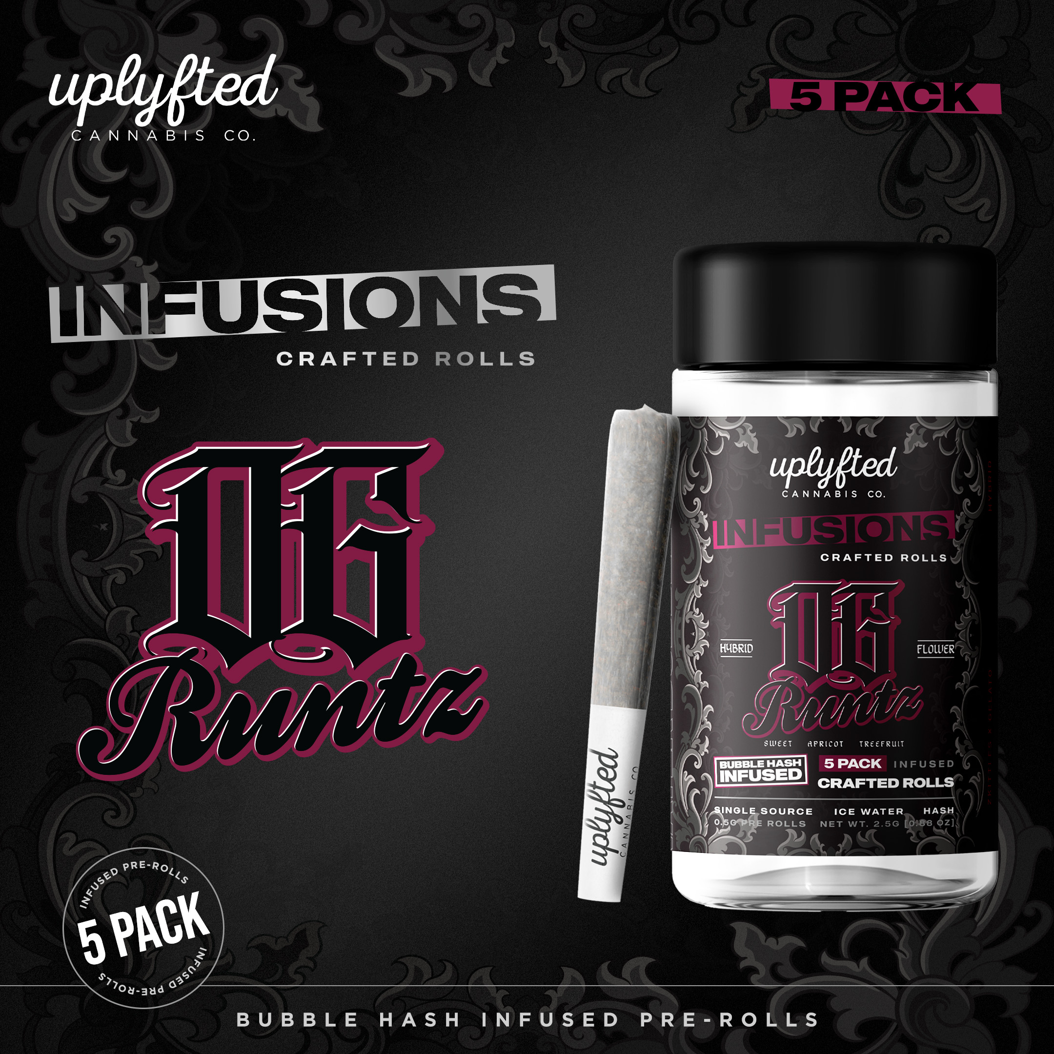 Photograph of product: Uplyfted OG Runtz Infused 5pk