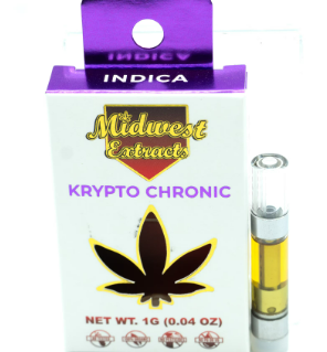 Photograph of product: AU Midwest Extracts: Krypto Kronic 1g Cart