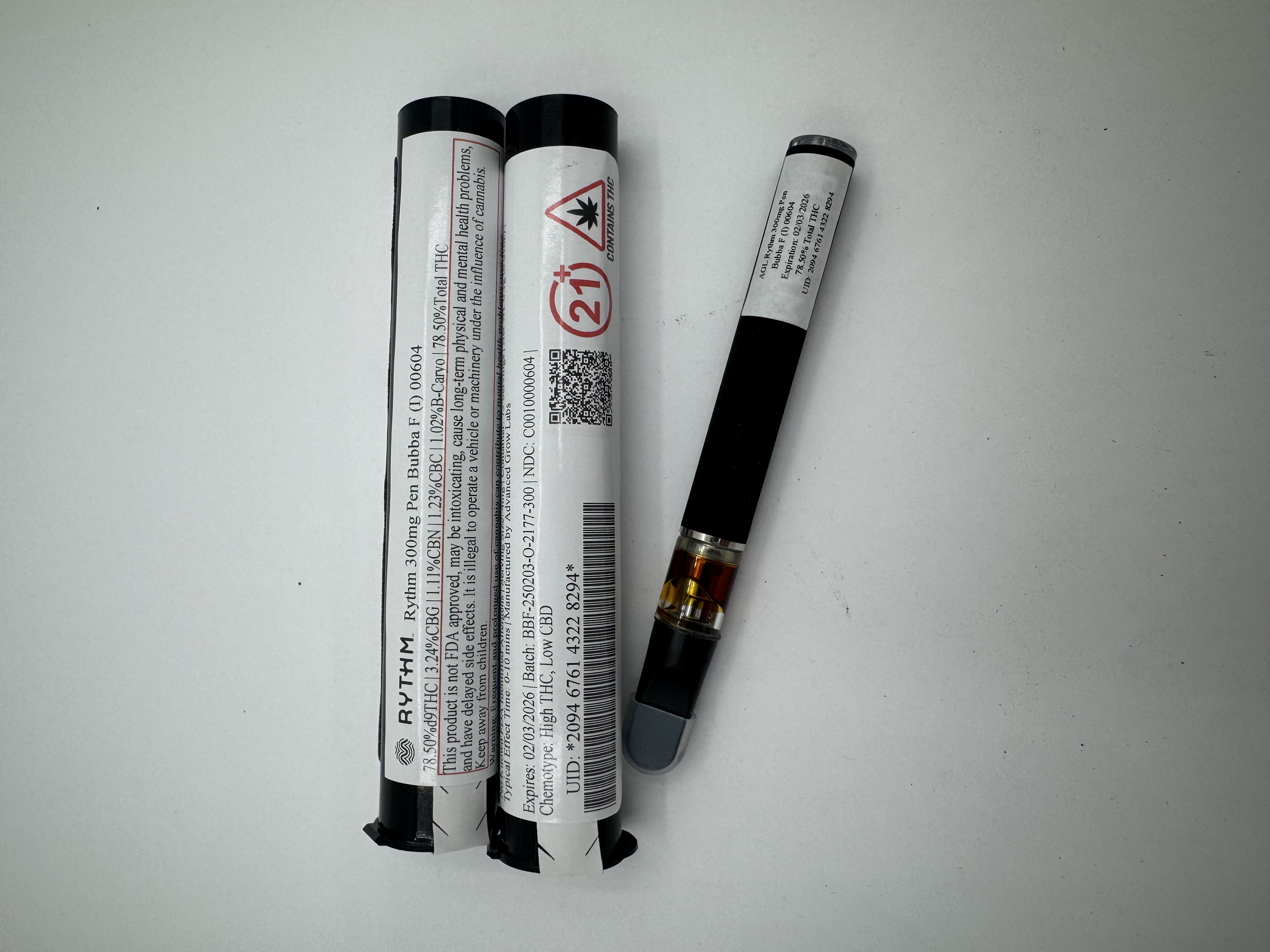 Photograph of product: Rythm Bubba F (I) 300mg Pen 00604
