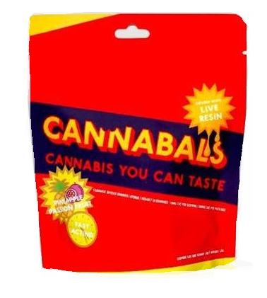 Photograph of product: Cannabals | Pineapple Passionfruit | Live Resin Gummy 10PK