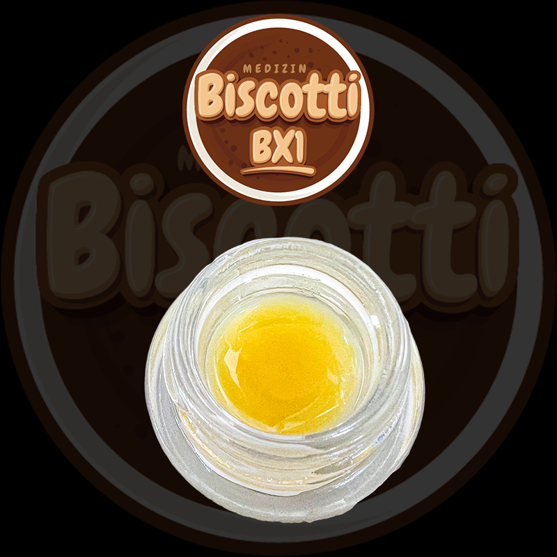 Photograph of product: Biscotti Bx1  Cold Cure Live Rosin Jam