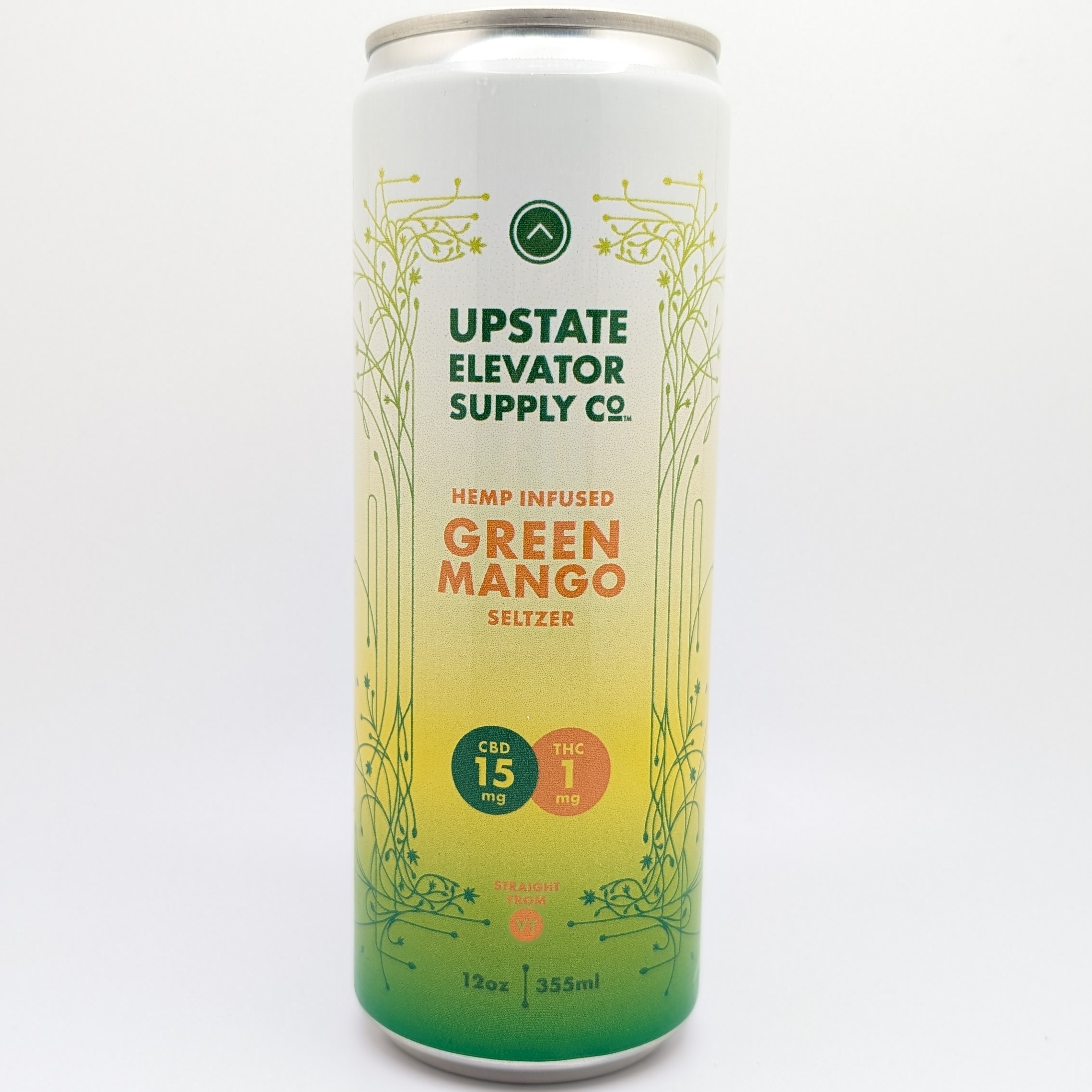 Photograph of product: Green Mango 15:1 CBD:TH-oui Seltzer