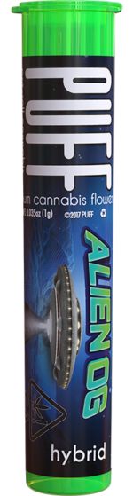 Photograph of product: Puff Pre-Roll - Alien OG