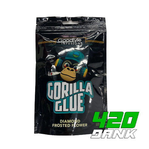 Photograph of product: Goodlyfe - Diamond Frosted Flower - Gorilla Glue - 3.5g