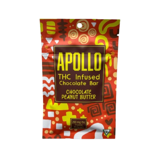 Photograph of product: 200mg Peanut Butter Chocolate Bar - Apollo Bars