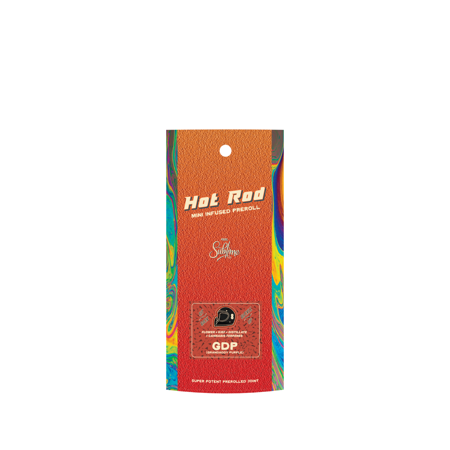 Photograph of product: Grand Daddy Purple Hot Rod Infused Preroll