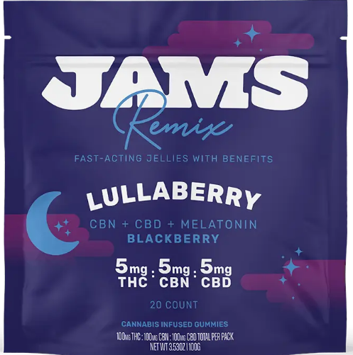 Photograph of Product: Lullaberry THC:CBD:CBN  1:1:1 | Gummies 100mg - Chill