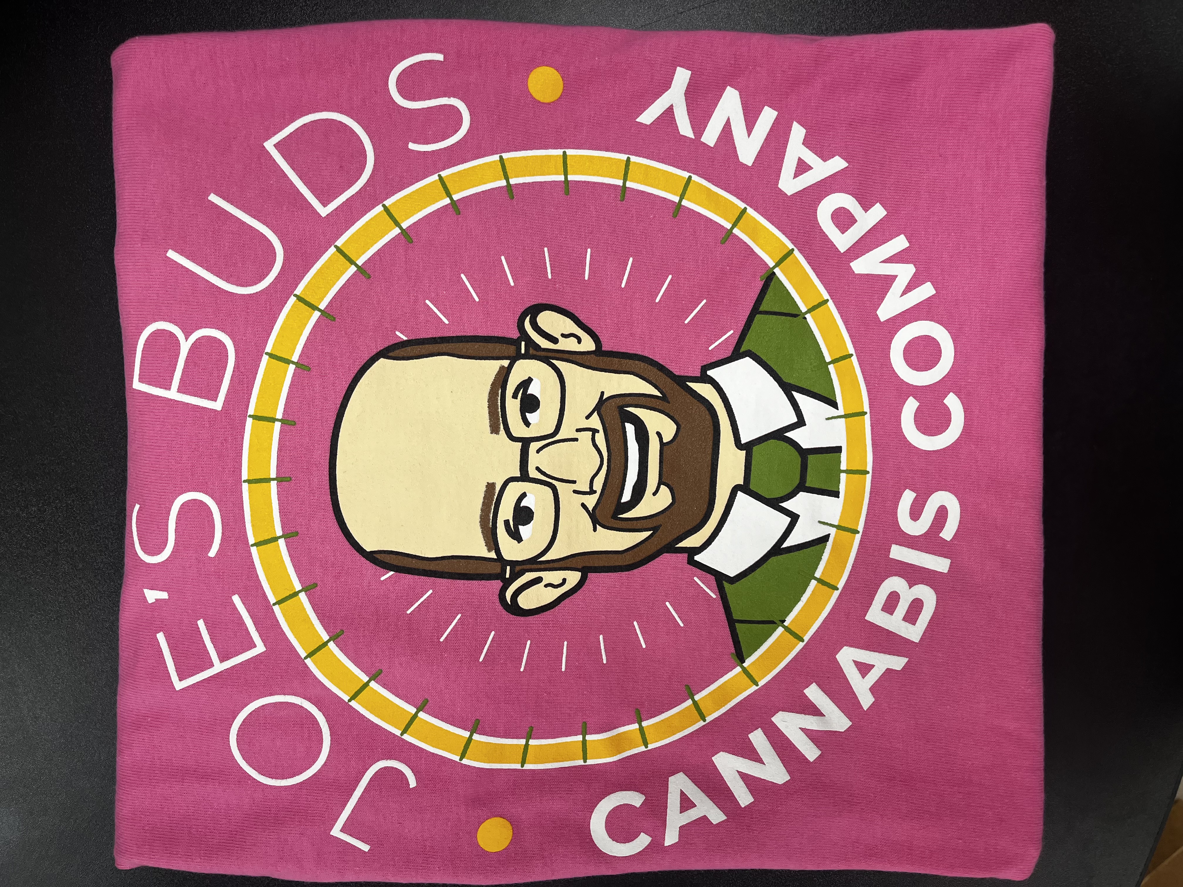 Photograph of Product: JOE'S BUDS T-SHIRT FACE LOGO PINK