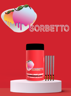 Photograph of product: Preroll 7pk (au chocolat Infused) - Sorbetto
