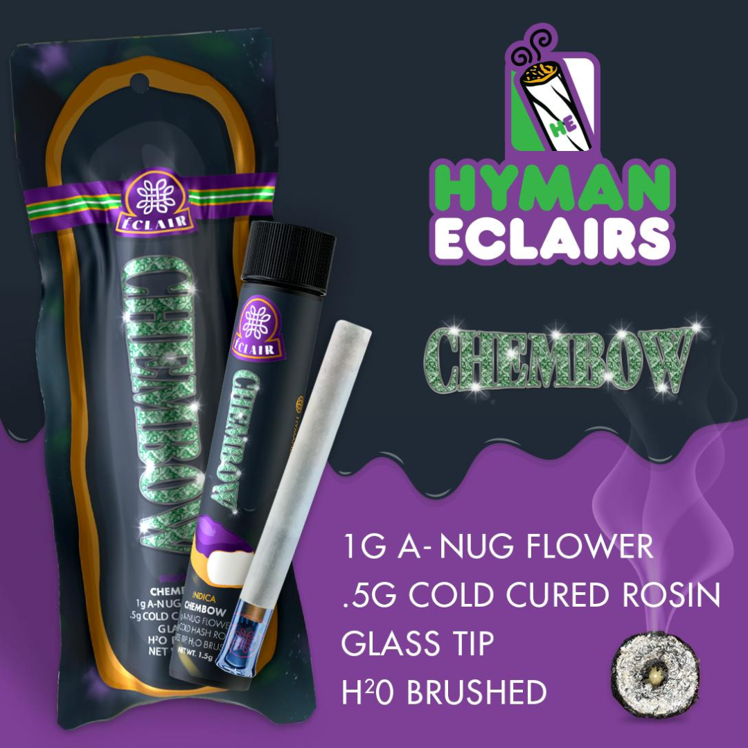 Photograph of product: Hyman - 1.5g Eclair Infused Pre-Roll - Sosa Sherb