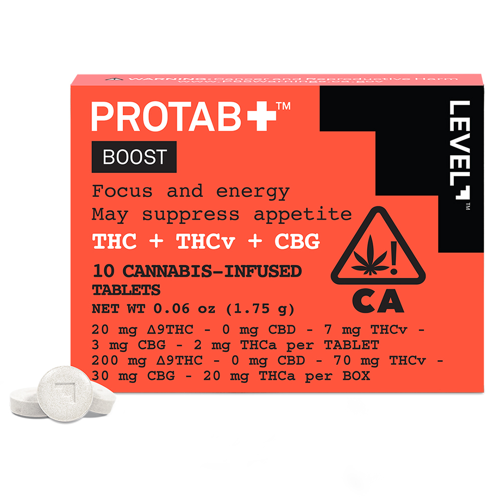 Photograph of product: Level - Protab - Boost - Tablet - 10ct - 250mg