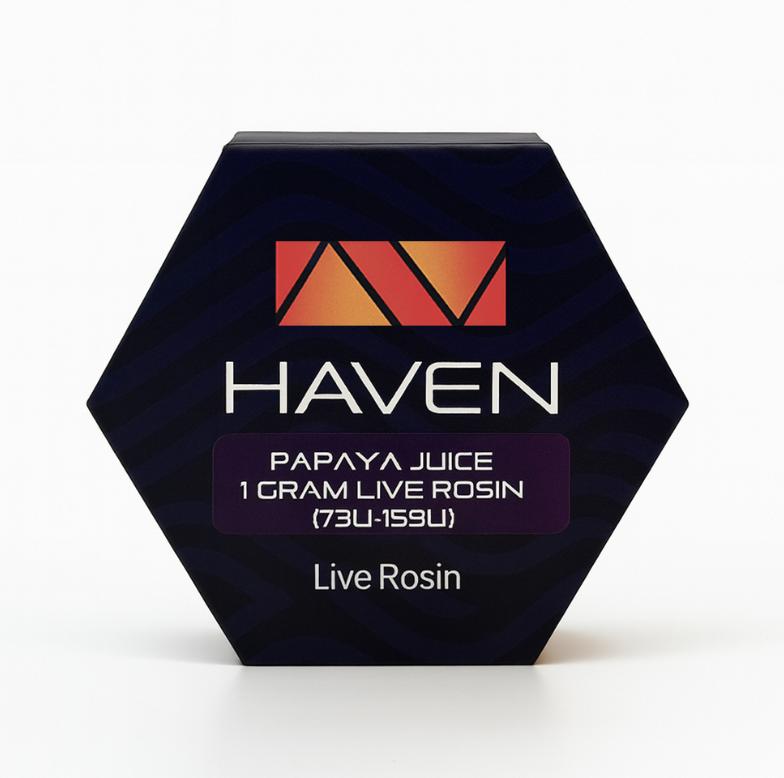Photograph of product: HAVEN | Papaya Juice | Concentrate | Live Rosin Oui'd