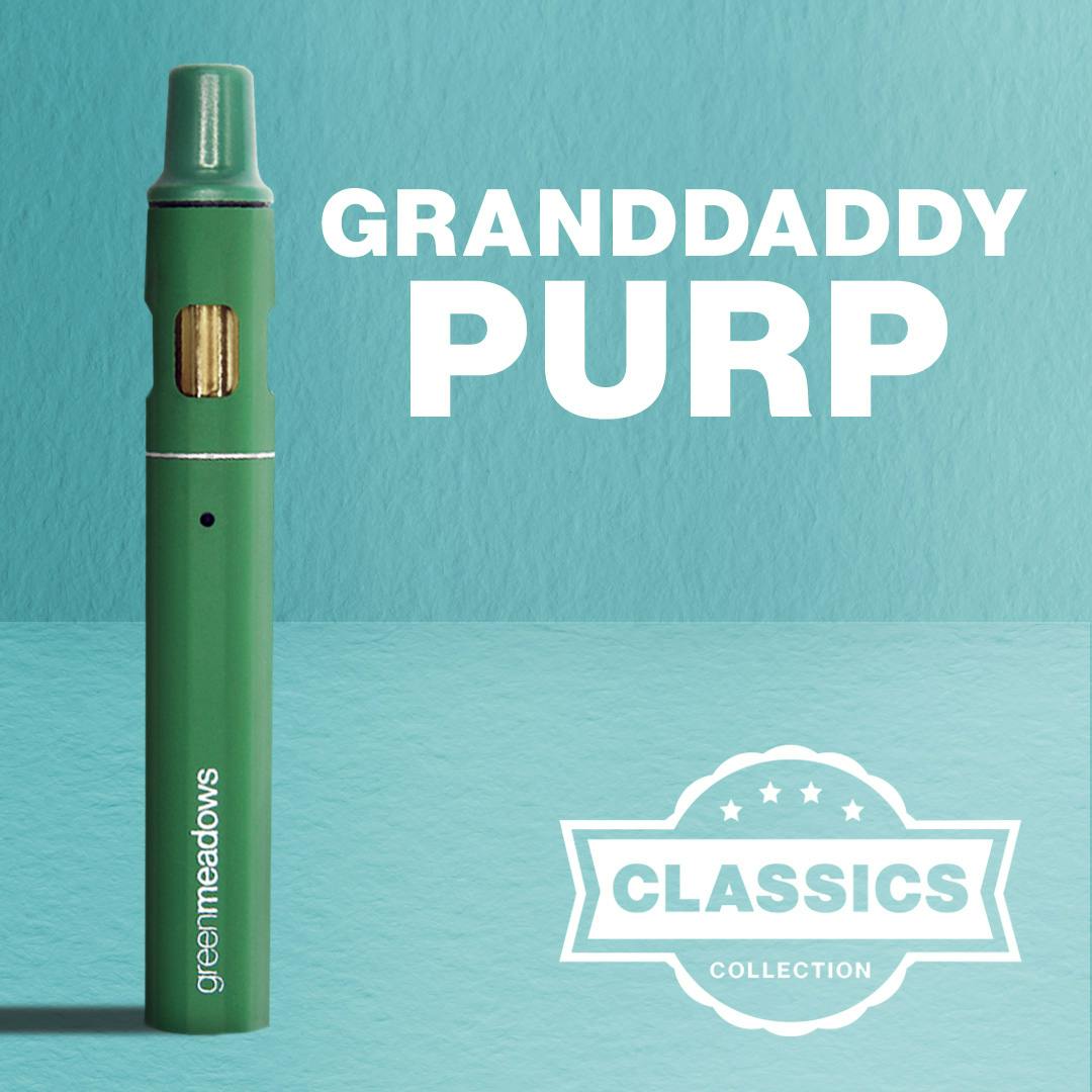 Photograph of product: Granddaddy Purple | The Tank | Distillate | Disposable Vape | 1g