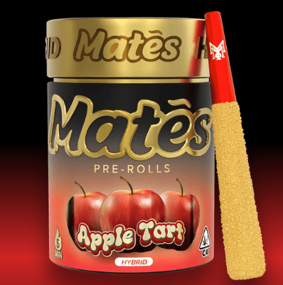 Photograph of product: Apple Tart | Mates Infused Prerolls (0.6gx5pk)