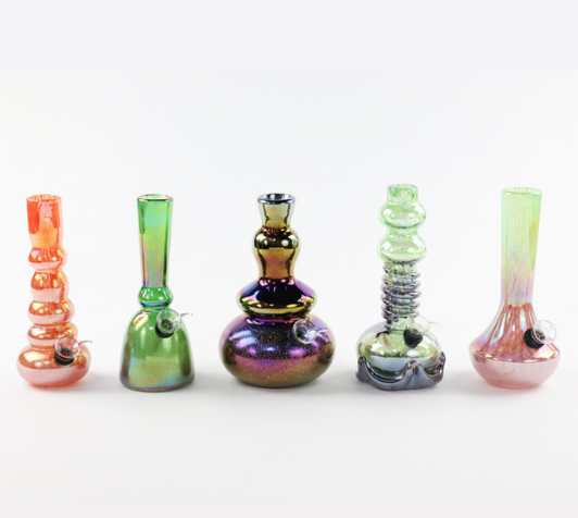 Photograph of product: LuvBuds | Bong | 8" Soft Glass Water Bong | Assorted Colors