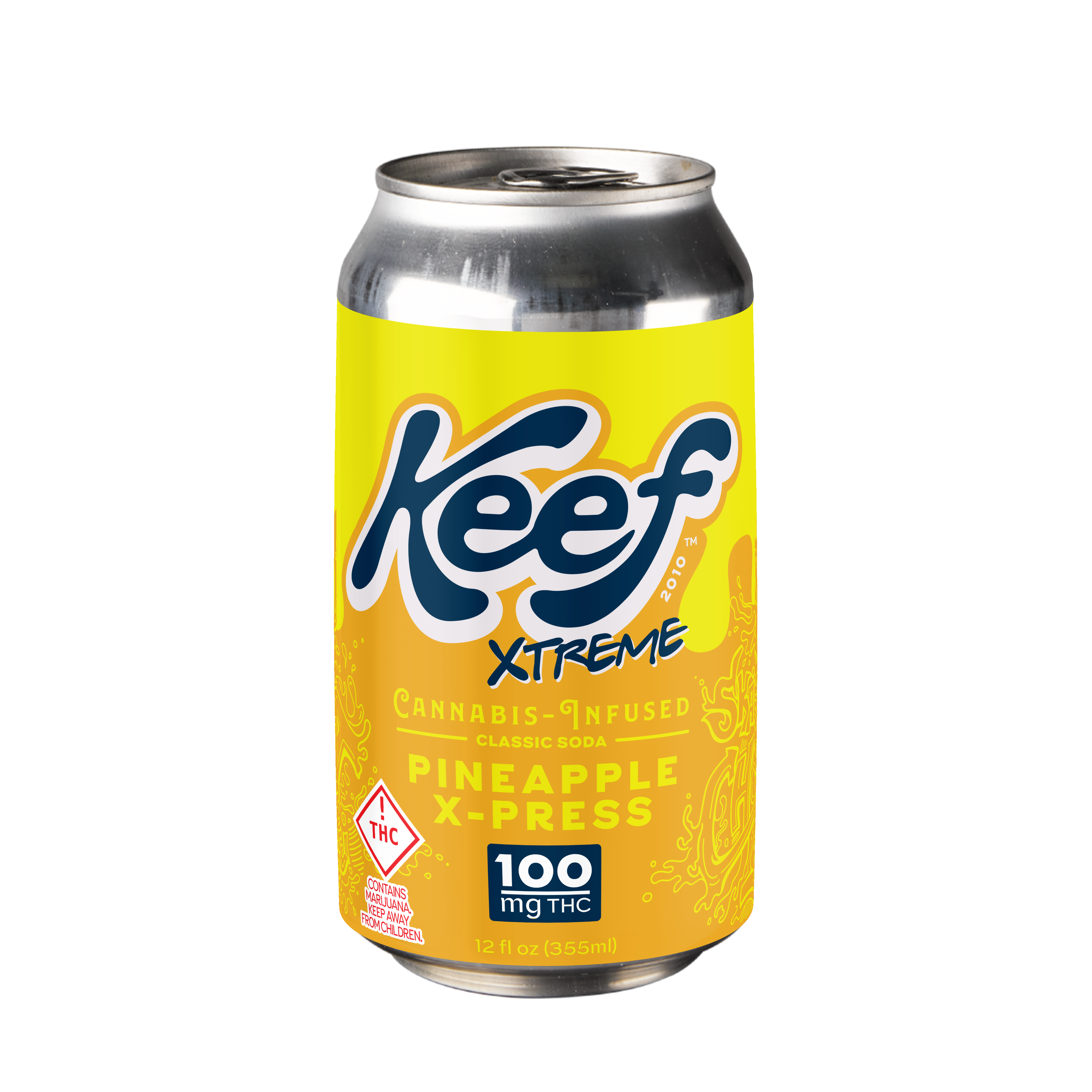 Photograph of Product: Keef - Xtreme Classic Soda - Pineapple X-Press (H) (100mg)