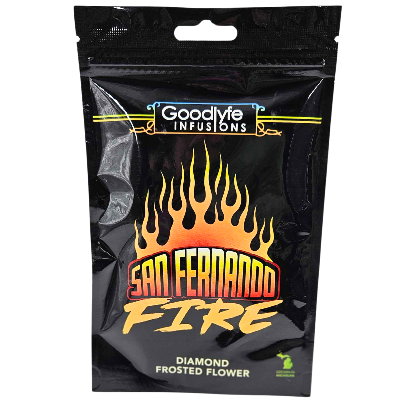 Photograph of product: GOOD LYFE | ICC | Diamond Frosted Flower | San Fernando Fire