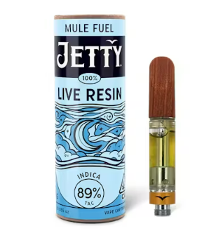 Photograph of product: Jetty Mule Fuel Oui'd Live Resin Vape Cart