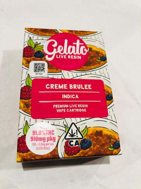 Photograph of product: CREME BRULEE 1G LIVE RESIN CARTRIDGE - 1 G