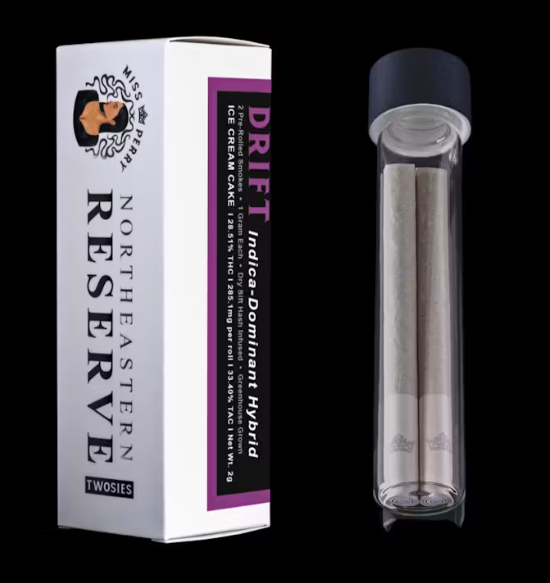 Photograph of product: Northeastern Reserve | Ice Cream Cake | Infused Pre-Rolls | 2 Pack | 2g