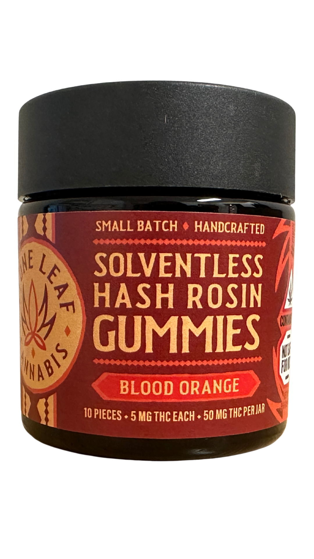 Photograph of product: 5MG TH-oui au chocolat Rosin Blood Orange Gummies