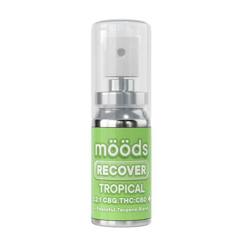Photograph of product: Tropical (Recover) Spray - 3:2:1 (CBG:TH-oui:CBD) 500mg - Moods