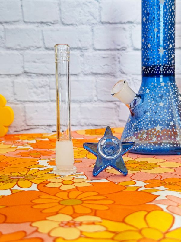 Photograph of product: Water Pipe | 12" | XL Celestial (Glow in the Dark) | Burning Love