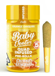 Photograph of product: Baby Jeeter - Orange Daiquiri - 5 x .5g Rosin Infused Prerolls