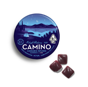 Photograph of product: Camino Gummies Midnight Blueberry Cbn 5:1   100 Mg