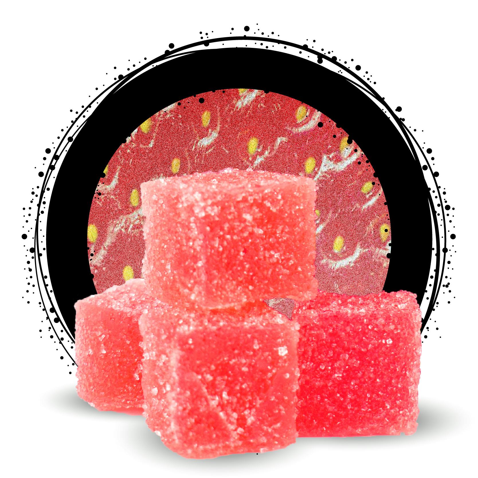 Photograph of product: Strawberry Soft Chews 10pk | 100mg
