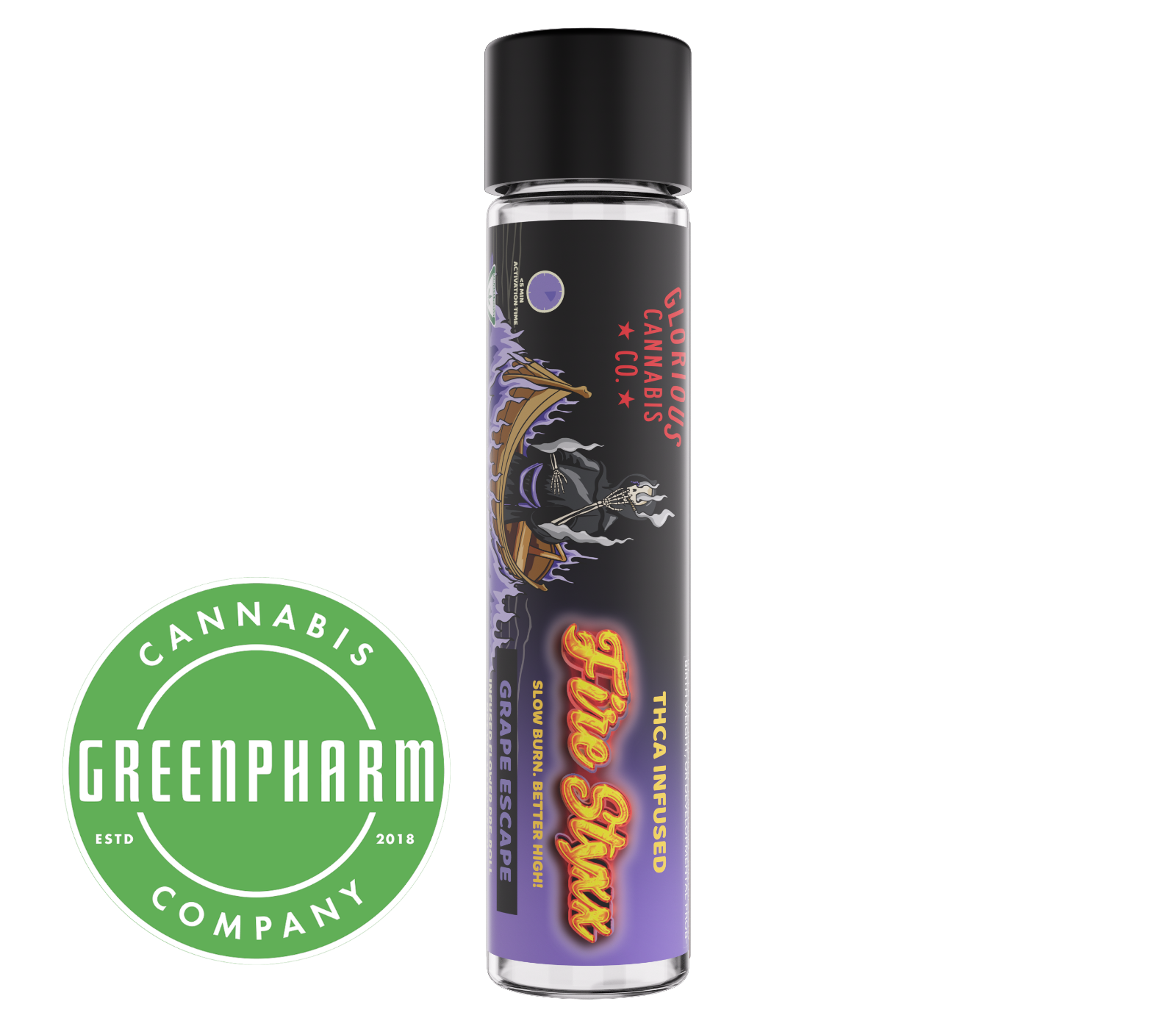 Photograph of product: Infused Pre-Roll | Glorious | Green Fury Fire Styxx