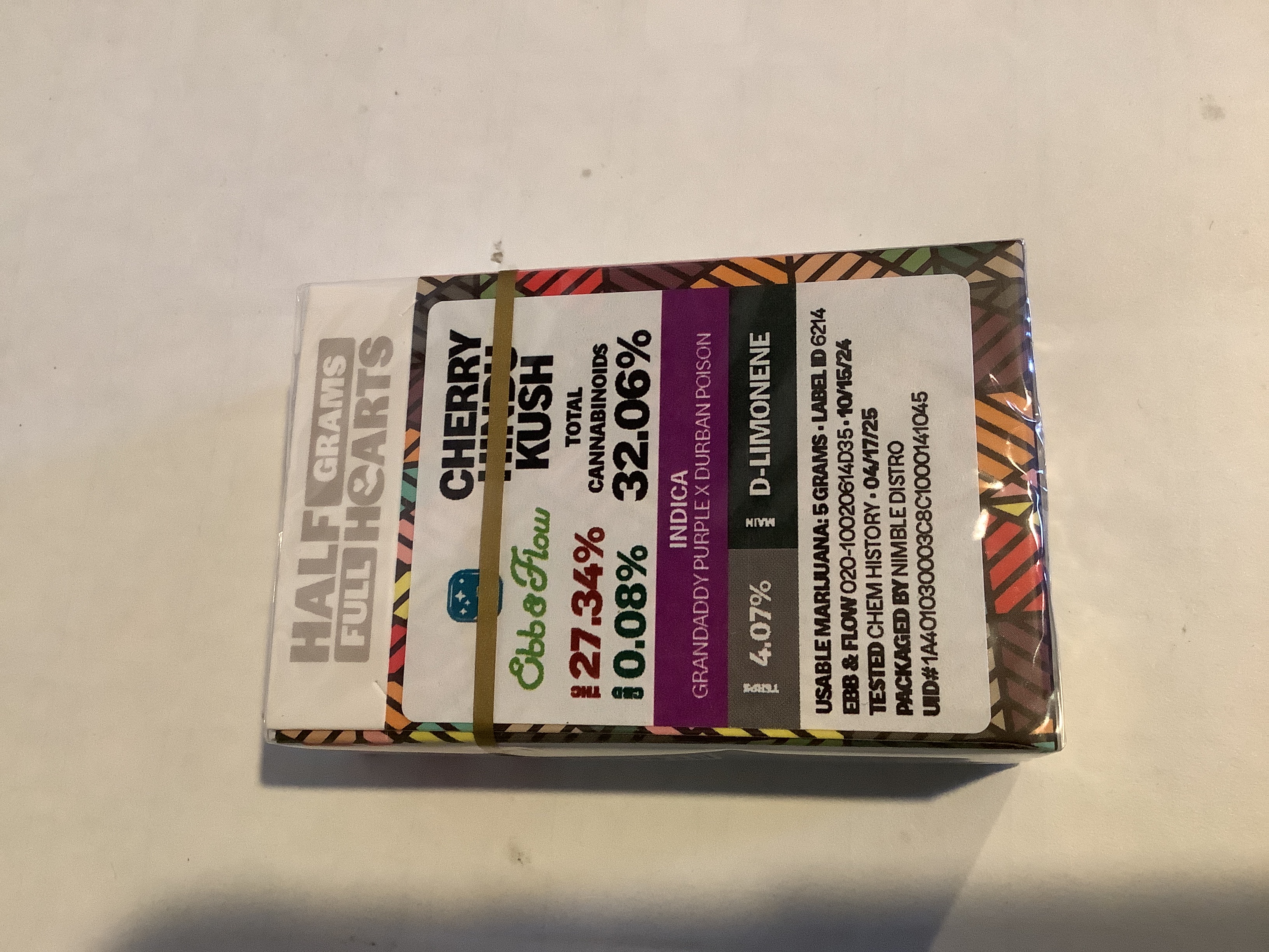 Photograph of product: Kites | CHERRY HINDU KUSH Preroll Pack | 5g