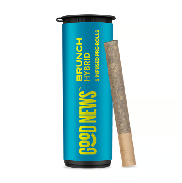 Photograph of product: Good News Infused Pre-Roll Orange Brunch (S) 5pk
