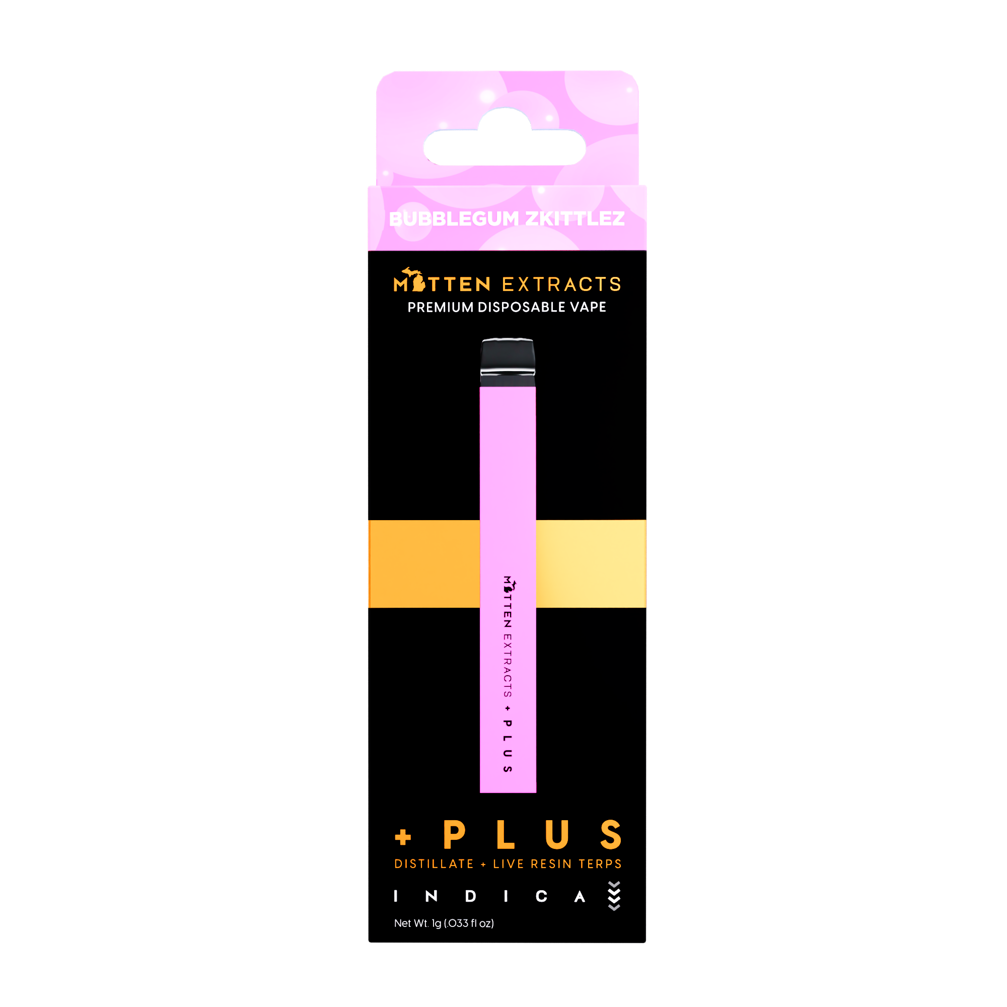 Photograph of Product: Bubblegum Zkittlez +PLUS Disposable | 1G