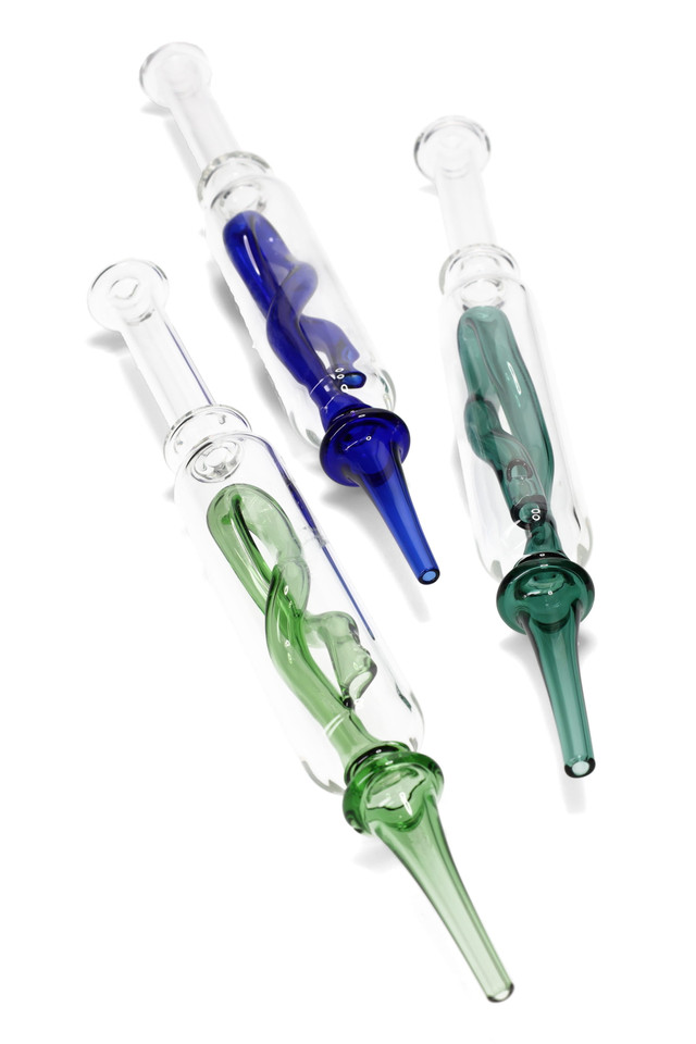 Photograph of product: Dab Straw Kit - 8.5" Twist Stem Glass Dab Straw $30